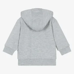 Timberland Tops*Boys Grey Cotton Zip-Up Hoodie