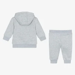BOSS Tracksuits*Boys Grey Marl Cotton Tracksuit