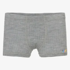 Joha Underwear*Boys Grey Merino Wool Boxer Shorts