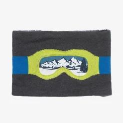 Boboli Scarves*Boys Grey Ski-Themed Snood
