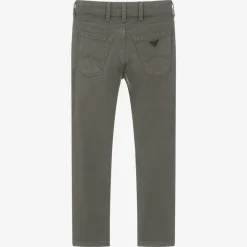 Emporio Armani Trousers*Boys Grey Slim Cotton Jeans