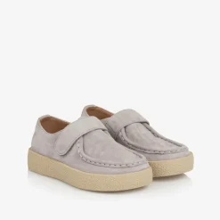 Age of Innocence Loafers & Moccasins|Loafers & Moccasins*Boys Grey Suede Leather Loafers