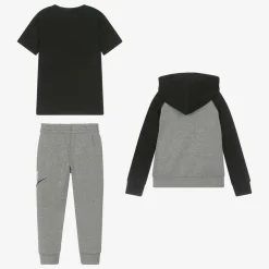 Nike Tracksuits*Boys Grey Swoosh Tracksuit Set