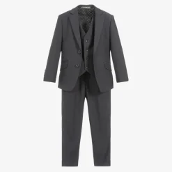 Romano Suits*Boys Grey Viscose Suit