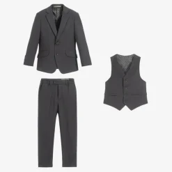 Romano Suits*Boys Grey Viscose Suit