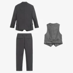 Romano Suits*Boys Grey Viscose Suit