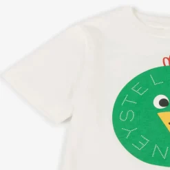 Stella McCartney Kids Tops*Boys Ivory Chicken Bauble Logo T-Shirt