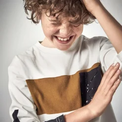 Mayoral Nukutavake Tops*Boys Ivory Cotton Basketball Top