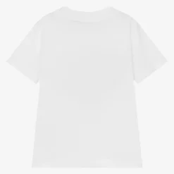 Moncler Enfant Tops*Boys Ivory Cotton Batman Print T-Shirt