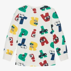 iDO Baby Tops*Boys Ivory Cotton Letters Top