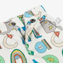Stella McCartney Kids Shorts|Shorts*Boys Ivory Cotton Magical Letters Shorts