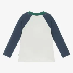 Frugi Tops*Boys Ivory Cotton Tiger Top