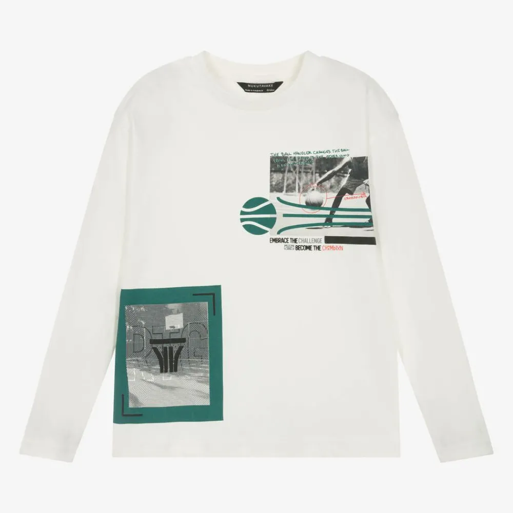 Mayoral Nukutavake Tops*Boys Ivory Cotton Top