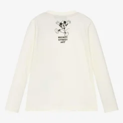 iDO Baby Tops*Boys Ivory Disney Print Cotton Top