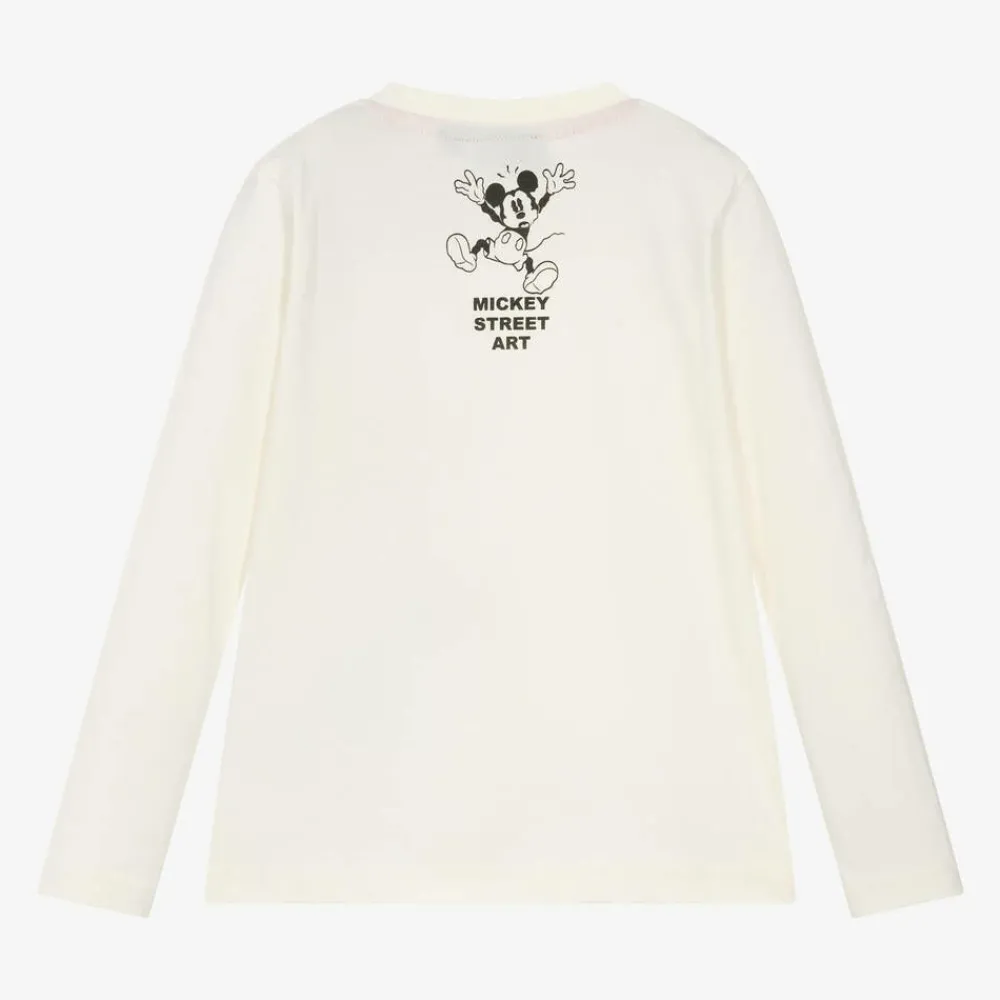 iDO Baby Tops*Boys Ivory Disney Print Cotton Top