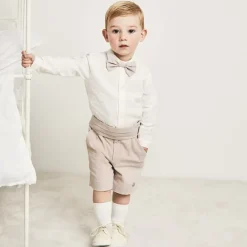 Early Days First Walkers|First Walkers*Boys Ivory First Walker Shoes