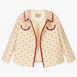 Gucci Coats & Jackets*Boys Ivory GG Wool Jacket