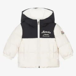 Moncler Enfant Coats & Jackets*Boys Ivory Hooded Joe Down Coat