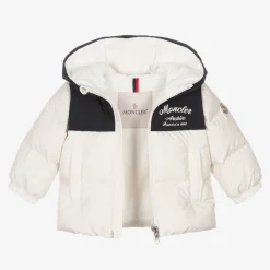 Moncler Enfant Coats & Jackets*Boys Ivory Hooded Joe Down Coat