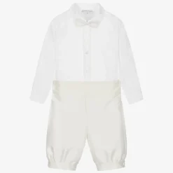 Beatrice amp; George Outfit Sets*Boys Ivory Knickerbocker Shorts Set
