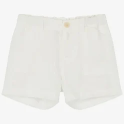 Bonpoint Shorts|Shorts*Boys Ivory Linen Shorts