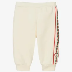 Gucci Trousers|Trousers*Boys Ivory Logo Joggers