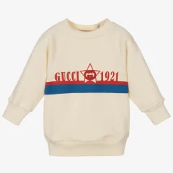 Gucci Tops*Boys Ivory Logo Sweatshirt