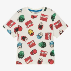 iDO Baby Tops*Boys Ivory Marvel Cotton T-Shirt