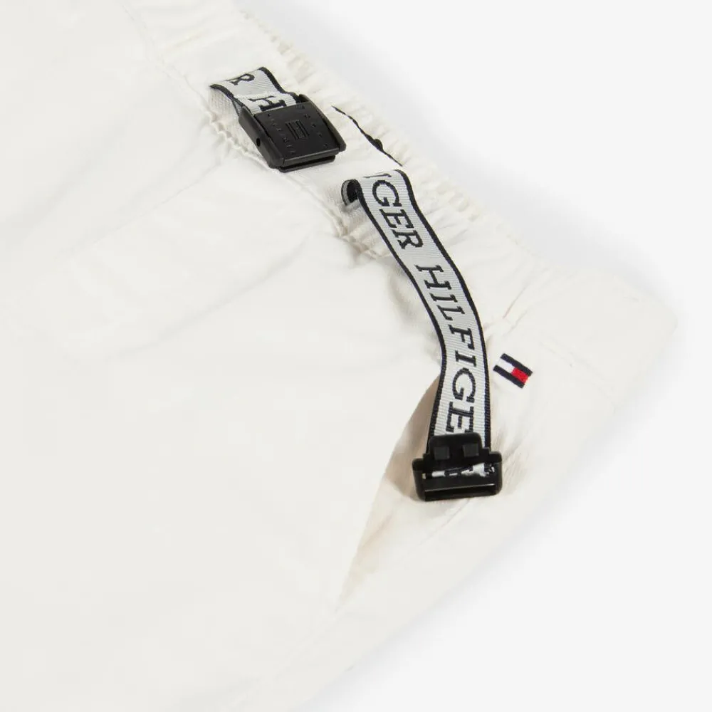 Tommy Hilfiger Shorts*Boys Ivory Organic Cotton Shorts AncientWhite