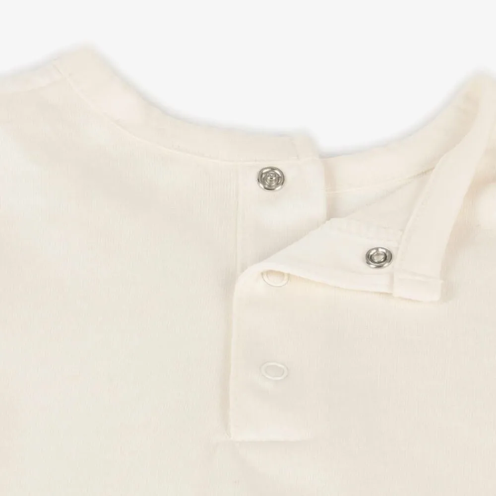 Carrément Beau Tops*Boys Ivory Tractor Print Organic Cotton Top