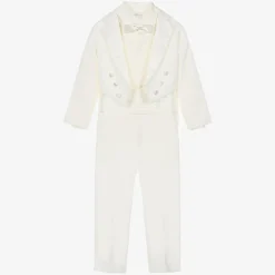 Romano Suits*Boys Ivory Tuxedo Suit