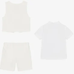 Beatrice amp; George Suits|Suits*Boys Ivory Viscose Shorts Suit