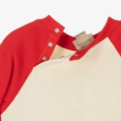 Gucci Tops*Boys Ivory Web Sweatshirt