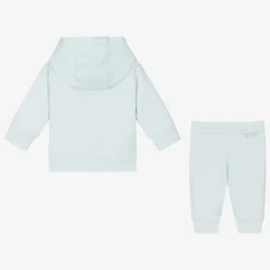 Moncler Enfant Tracksuits*Boys Light Blue Cotton Tracksuit