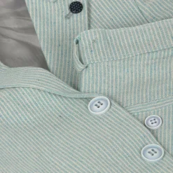 Beau KiD Suits*Boys Mint Blue Cotton Stripe Shorts Suit