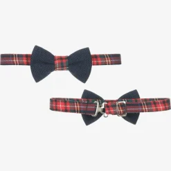 Beau KiD Suits*Boys Navy Blue & Red Tartan Suit