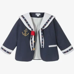 Andreeatex Suits*Boys Navy Blue & White Sailor Suit