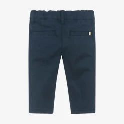 BOSS Trousers*Boys Navy Blue Cotton Chino Trousers