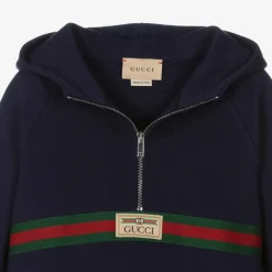 Gucci Tops*Boys Navy Blue Cotton Hoodie