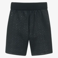 Emporio Armani Shorts*Boys Navy Blue Cotton Jersey Shorts