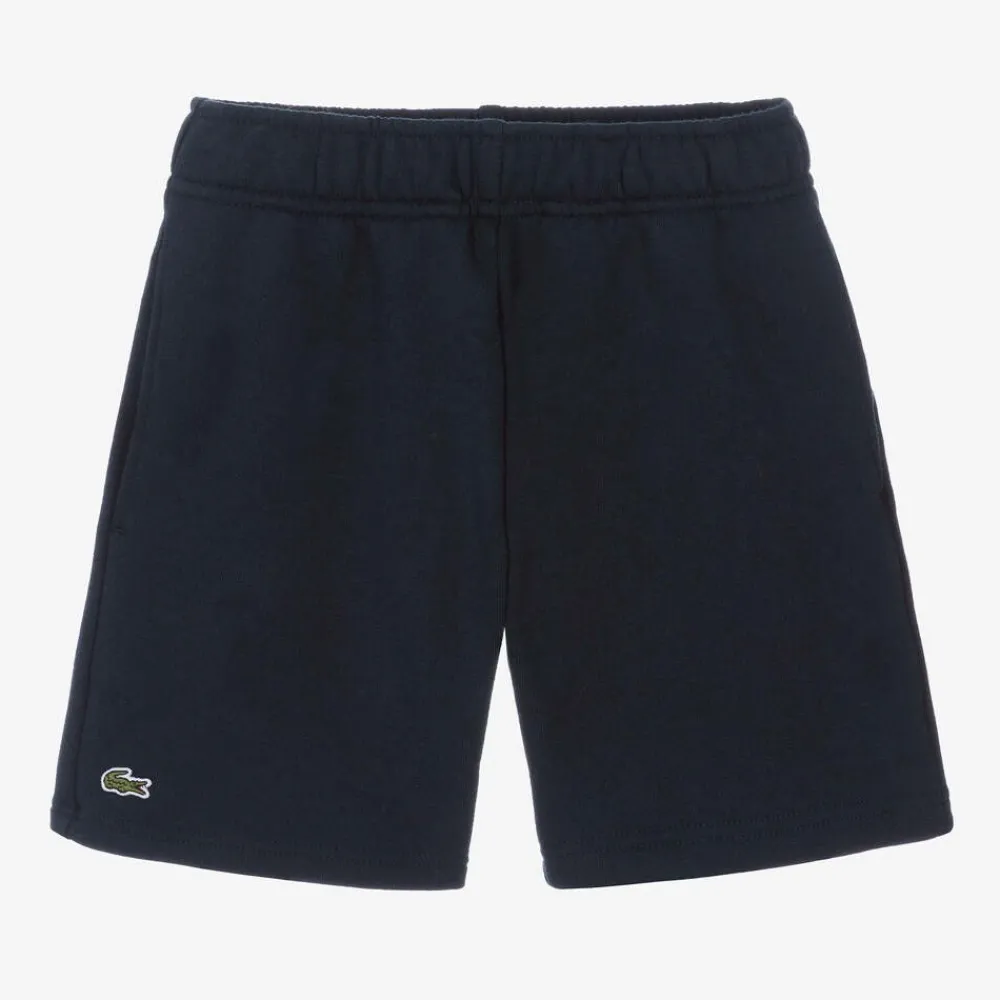 Lacoste Activewear*Boys Navy Blue Cotton Jersey Shorts