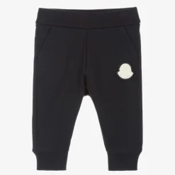 Moncler Enfant Trousers|Trousers*Boys Navy Blue Cotton Joggers