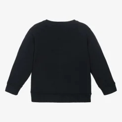 Mayoral Tops*Boys Navy Blue Cotton Knit Cardigan