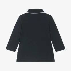 BOSS Tops*Boys Navy Blue Cotton Polo Shirt