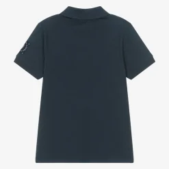 AIGNER Tops*Boys Navy Blue Cotton Polo Shirt