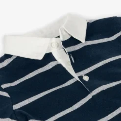 Mayoral Tops*Boys Navy Blue Cotton Rugby Shirt