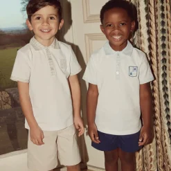 Beatrice amp; George Shorts*Boys Navy Blue Cotton Shorts