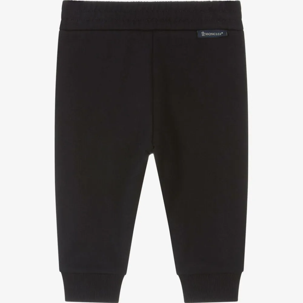 Moncler Enfant Trousers*Boys Navy Blue Cotton Tape Joggers