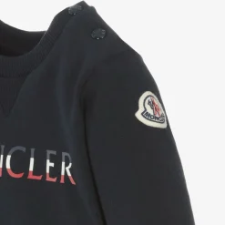 Moncler Enfant Tracksuits*Boys Navy Blue Cotton Tracksuit