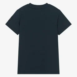 AIGNER Tops*Boys Navy Blue Cotton T-Shirt